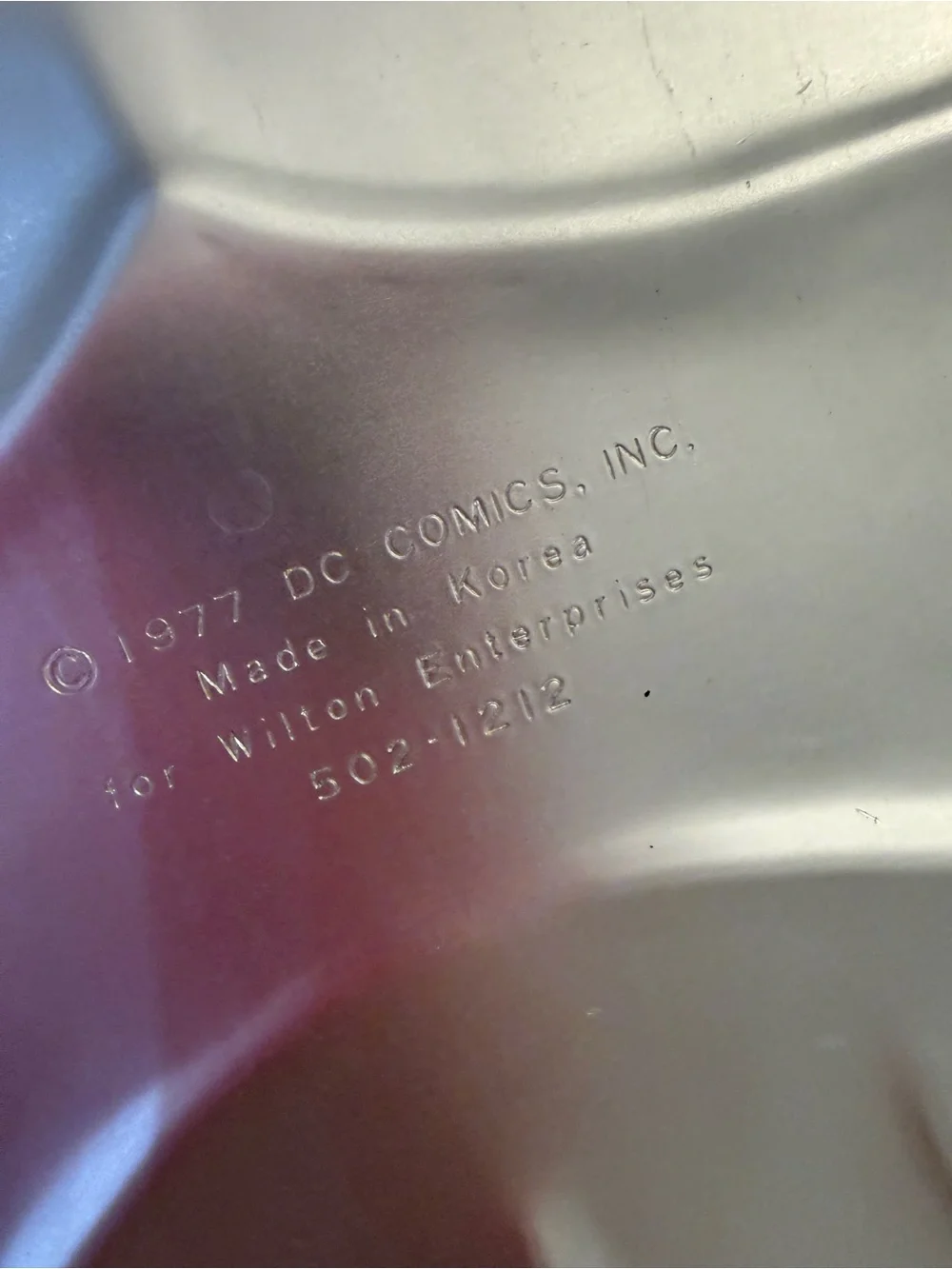 Vintage 1977 DC Wilton cake Pan DC comics